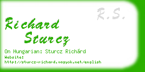 richard sturcz business card